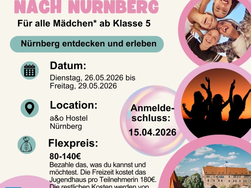 Mädchen*freizeit nach Nürnberg