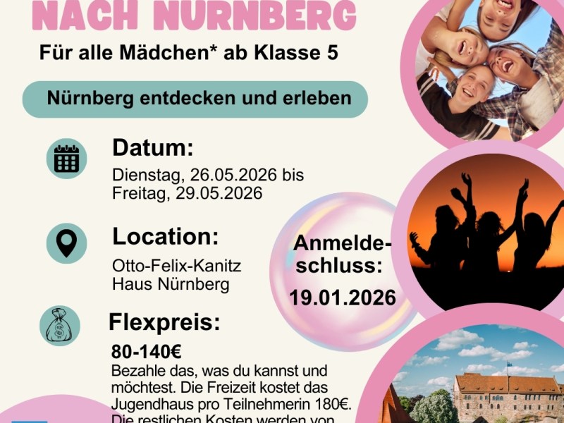 Mädchen*freizeit nach Nürnberg