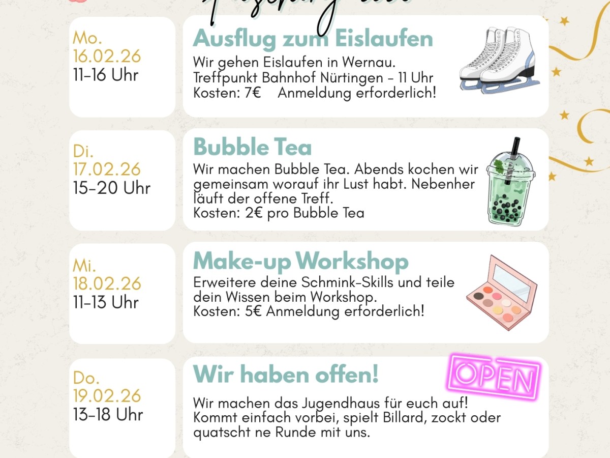 Faschingsferien 2026